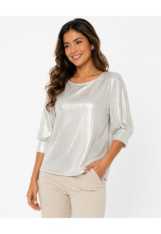 Camiseta Para Mujer. Manga 3/4 Blanco Marca L&H Ref. 1F609190 L&H