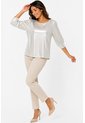 Camiseta Para Mujer. Manga 3/4 Blanco Marca L&H Ref. 1F609190 de L&H