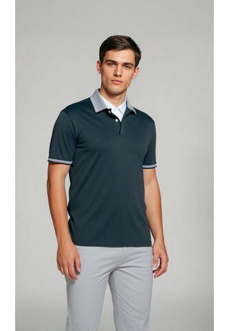 Polo Para Hombre Negro Marca L&H L&H
