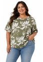Camiseta Para Mujer. Manga 3/4 Verde Marca L&H Ref. 1F609187 de L&H