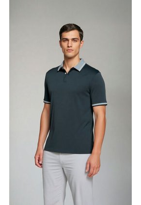 Polo Para Hombre Negro Marca L&H