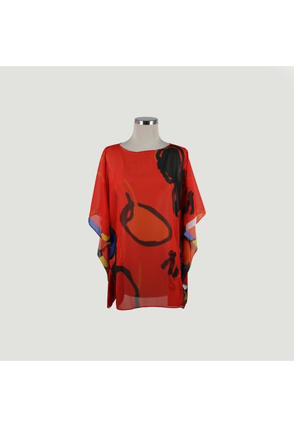 Bluson Para Mujer Manga Corta Rojo Marca L&H