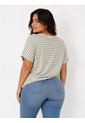 Camiseta Para Mujer. Manga Corta Verde Marca L&H Ref. 1F609186 de L&H