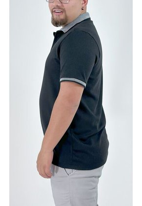 Polo Para Hombre Negro Marca L&H