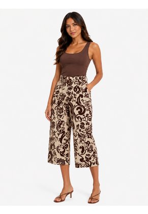Capri Para Mujer Cafe Marca L&H Ref. 1F426092
