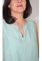 Blusa Para Mujer Manga Sisa Verde Marca L&H de L&H