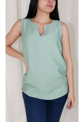 Blusa Para Mujer Manga Sisa Verde Marca L&H