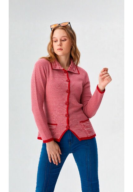 Saco Para Mujer Manga Larga Vino Marca L&H Ref. 4E433038