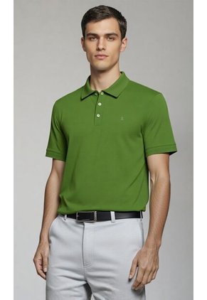 Polo Para Hombre Manga Corta Verde Marca L&H Ref. 4Q109135