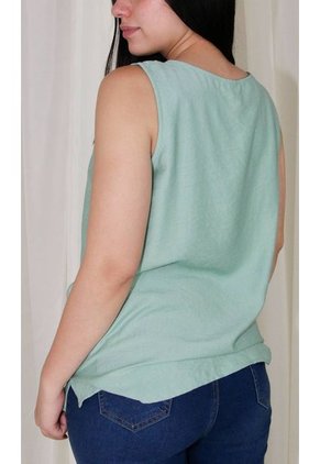 Blusa Para Mujer Manga Sisa Verde Marca L&H