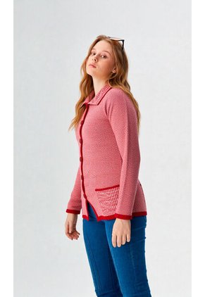 Saco Para Mujer Manga Larga Vino Marca L&H Ref. 4E433038