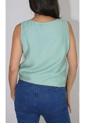 Blusa Para Mujer Manga Sisa Verde Marca L&H