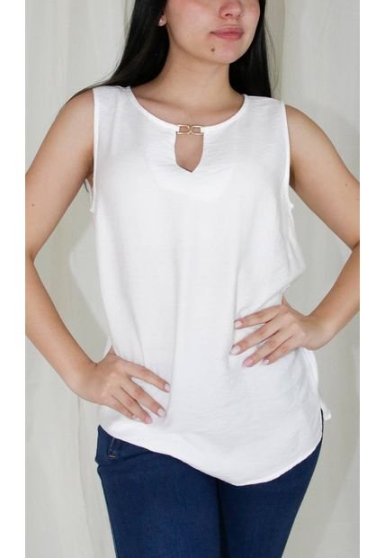 Blusa Para Mujer Manga Sisa Crudo Marca L&H