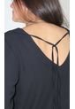 Blusa Para Mujer Manga 3/4 Negro Marca L&H de L&H