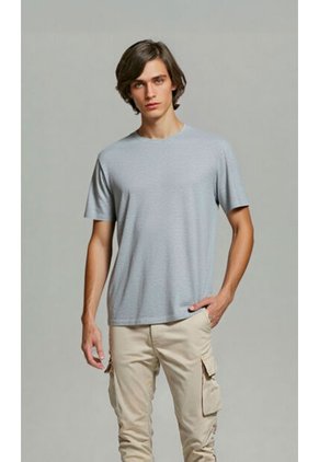 T-Shirt Para Hombre Gris Claro Marca L&H