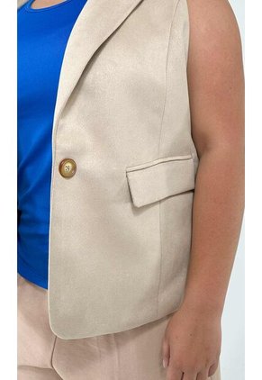 Chaleco Para Mujer. Beige Marca L&H