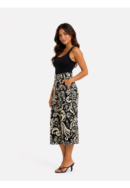 Capri Para Mujer  Negro Marca L&H Ref. 1F426092