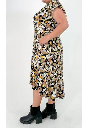 Vestido Para Mujer. Manga Corta Negro Marca L&H