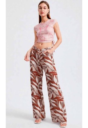 Pantalon Para Mujer Terracota Marca L&H Ref. 1F407255