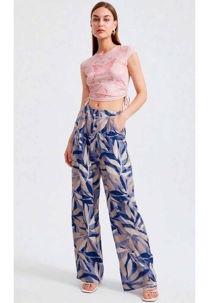Pantalon Para Mujer Azul Marca L&H Ref. 1F407255