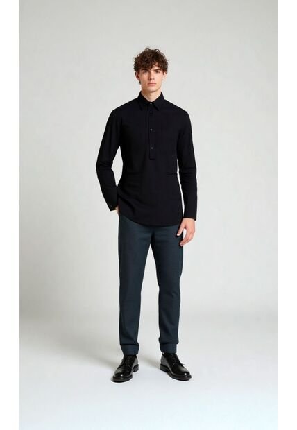 Pantalon Para Hombre Negro Marca L&H Ref. 5O107106