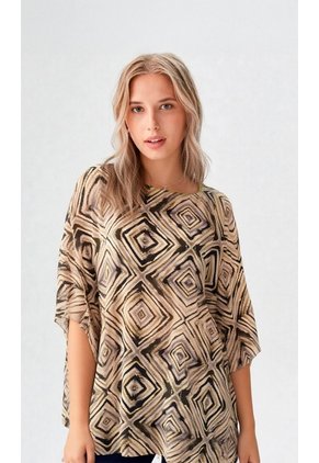 Blusa Para Mujer Manga Corta Verde Marca L&H Ref. 5P424009