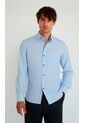 Camisa Para Hombre Manga Larga Azul Marca L&H Ref. 7Y101226 de L&H