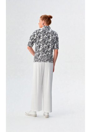 Blusa Para Mujer Manga Corta Negro Marca L&H Ref. 5P412256