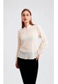 Blusa Para Mujer Manga Larga Beige Marca L&H Ref. 9V412009 de L&H