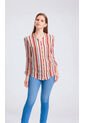 Blusa Para Mujer Manga 3/4 Terracota Marca L&H Ref. 5P412246 de L&H