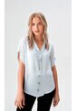 Blusa Para Mujer Manga Corta Azul Marca L&H Ref. 5P412257 de L&H