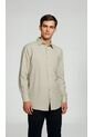 Camisa Para Hombre Manga Larga Beige Marca L&H Ref. 4Ed101004 de L&H