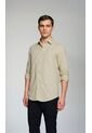 Camisa Para Hombre Manga Larga Beige Marca L&H Ref. 4Ed101004 de L&H