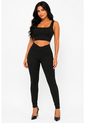Leggins Para Mujer Negro Marca L&H Ref. 1F423143