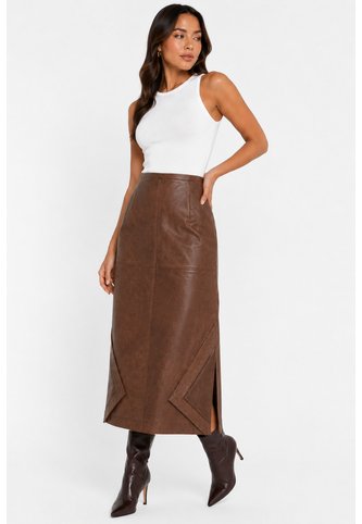 Falda Para Mujer  Cafe Marca L&H Ref. 1F414048 L&H