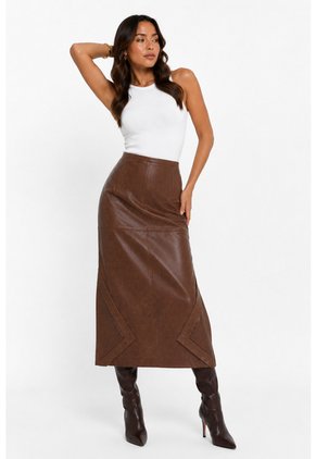 Falda Para Mujer  Cafe Marca L&H Ref. 1F414048
