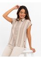 Blusa Para Mujer Manga Corta Verde Marca L&H Ref. 1F412751 de L&H