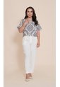Blusa Para Mujer Manga Corta Azul Marca L&H Ref. 1F421001 de L&H