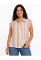 Blusa Para Mujer Manga Corta Rosado Marca L&H Ref. 1F412751 de L&H