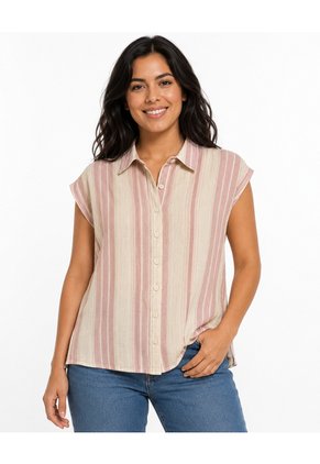 Blusa Para Mujer Manga Corta Rosado Marca L&H Ref. 1F412751