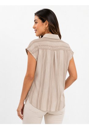 Blusa Para Mujer Manga Corta Verde Marca L&H Ref. 1F412751