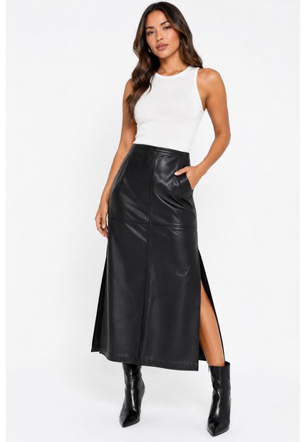 Falda Para Mujer  Negro Marca L&H Ref. 1F414048