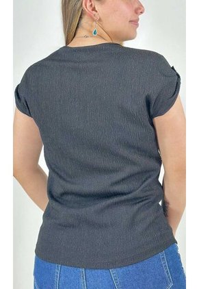 Camiseta Para Mujer Manga Corta Negro Marca L&H