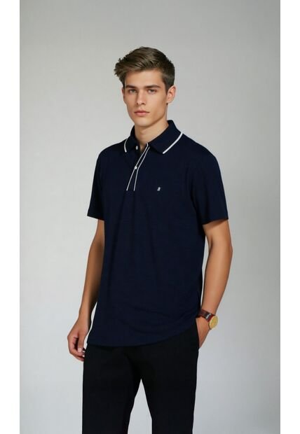 Polo Para Hombre Azul Marca L&H Ref. 4K109118