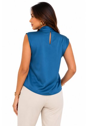 Blusa Para Mujer Manga Sisa Verde Marca L&H Ref. 1F412742