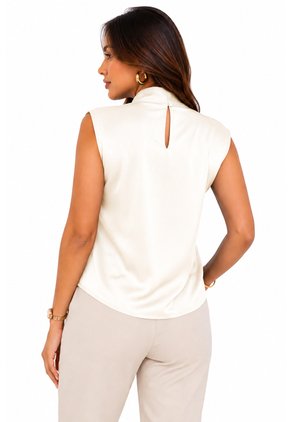 Blusa Para Mujer Manga Sisa Crudo Marca L&H Ref. 1F412742
