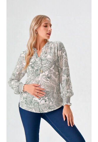 Blusa Para Mujer Manga Larga Verde Marca L&H Ref. 5P412239 L&H