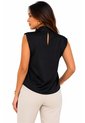 Blusa Para Mujer Manga Sisa Negro Marca L&H Ref. 1F412742 de L&H