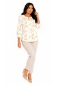 Blusa Para Mujer Manga 3/4 Blanco Marca L&H Ref. 1F412741 de L&H