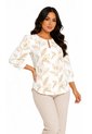Blusa Para Mujer Manga 3/4 Blanco Marca L&H Ref. 1F412741 de L&H